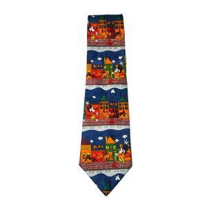 Disney Mickey Unlimited Balacine Inc the Tie Works Mickey and Pluto Necktie